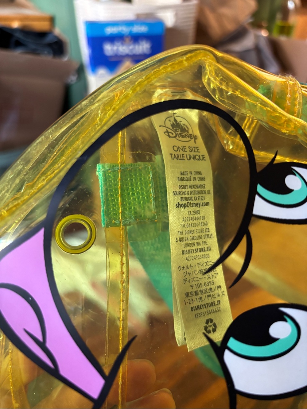 🐠 Disney Store Flounder Clear Mini Backpack from The Little Mermaid - Picture 3 of 3